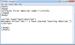 زبان اسکریپت VBScript