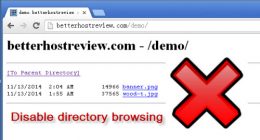 غیرفعال کردن Directory Browsing